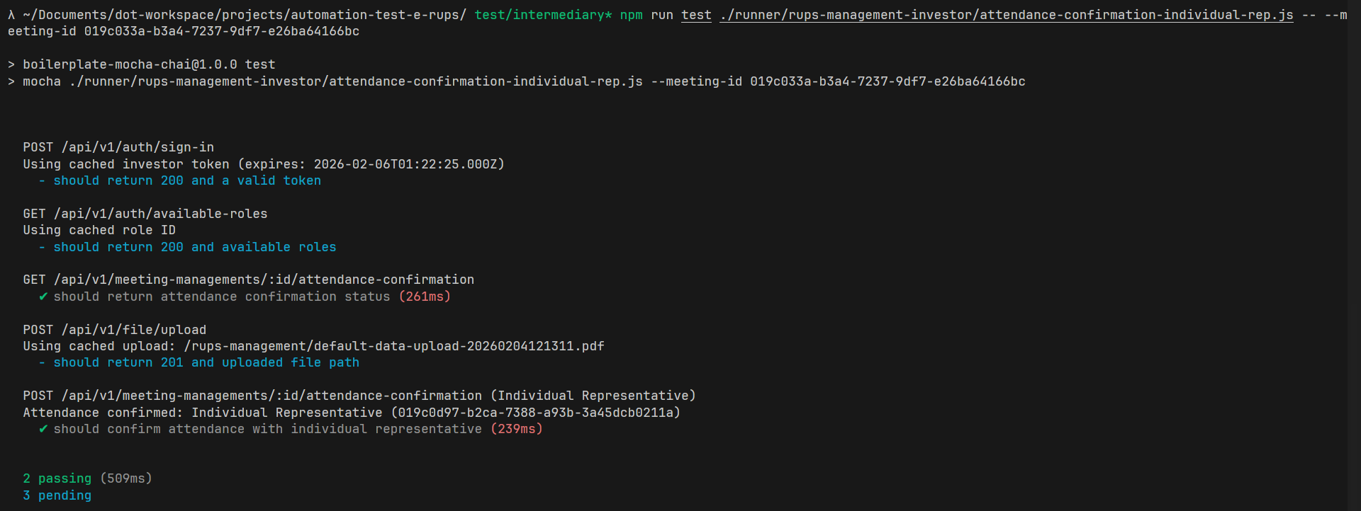 Mocha Chai Automation - RUPS
